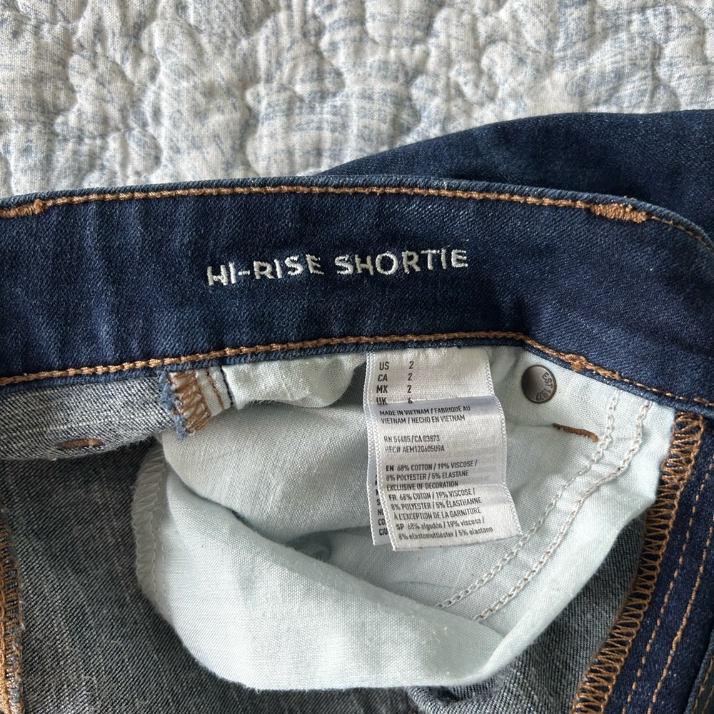 High Rise Jean Shorts - Picture 3 of 5